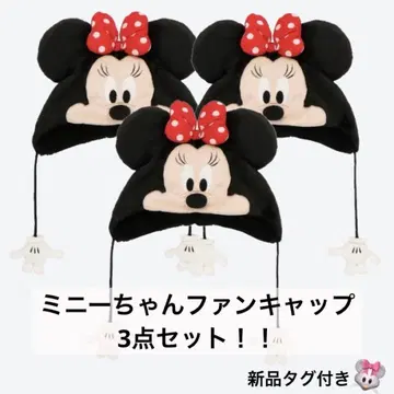 [새상품] 미니 마우스 팬캡 3세트 도쿄 디즈니랜드 시