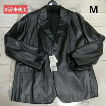 [새상품] 정가 19,800엔 COMME CA ISM 에코 가죽 자켓 M