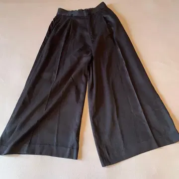 유나이티드 애로우즈 Sporting&Style 블랙 와이드 팬츠 허리밴딩