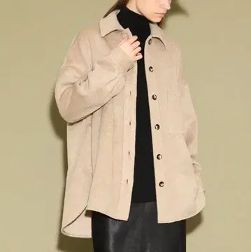 사쿠라 SACRA 알파카 모헤어 샤기 셔츠 자켓 38