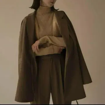 eaphi waist rope slit jacket / brown