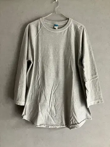 Good On/굿온/베이스볼 티셔츠/그레이