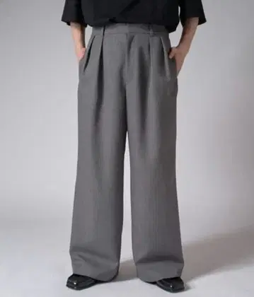 Lui's 2턱 와이드 슬랙스