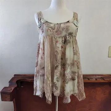 헤이세이 레트로 헤이세이 갸루 히메 스타일 y2k 레이스 비대칭 튜닉