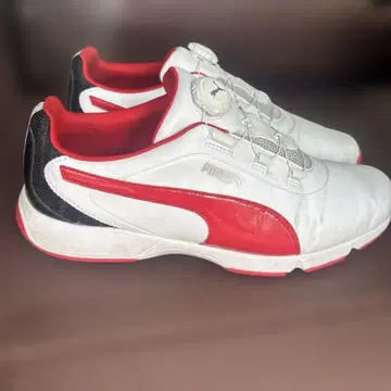 PUMA 골프화 화이트/레드/블랙