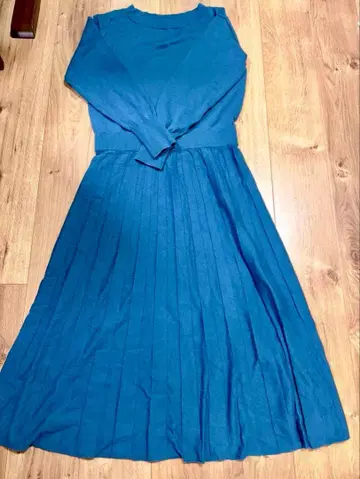 SLOBE IENA 다크 블루 니트 원피스