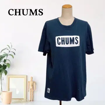 zC60 [ M ] CHUMS 박스 실루엣 로고 프린트 티셔츠