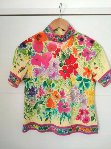 레오나르 플라워 디자인 티셔츠