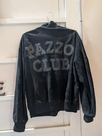 PAZZO CLUB 바시티 자켓 블랙