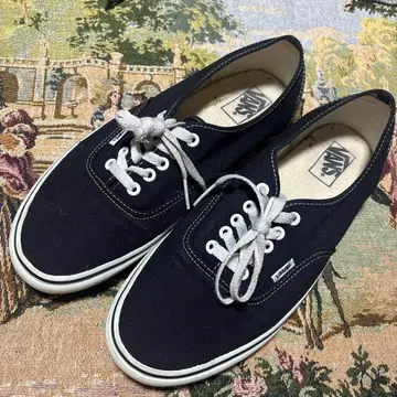 레어템 90s Vans 오센틱 블랙 스니커즈 us10