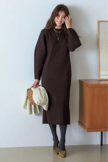 언클레이브 니트 원피스 블랙