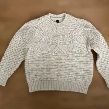 바토너 SPREAD ARAN 크루 넥 니트