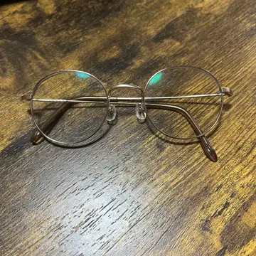 JINS 핑크 골드 라운드 안경 (도수 없음)