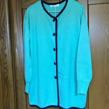 Doux Classe 긴팔 니트 가디건 페퍼민트 그린