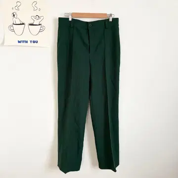 ZARA 자라 와이드 팬츠 깔끔 캐주얼 센터 프레스 가을 컬러