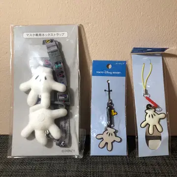 디즈니 리조트 미키 핸드 관련 굿즈 3종 세트