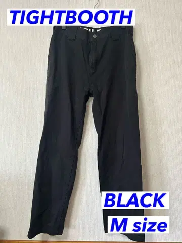 TIGHTBOOTH 블랙 파이핑 와이드 팬츠 M 사이즈