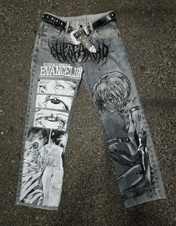 [ 즉시 구매 가능 ] 리메이크 페인트 데님