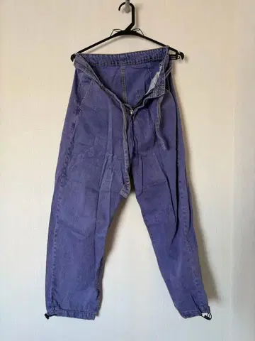 보라색 워크 팬츠 2 포켓