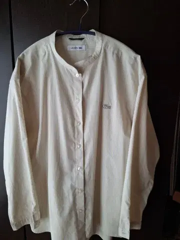 라코스테 멀티 스트라이프 밴드 카라 셔츠 스트라이프 셔츠