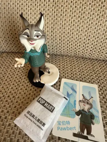 POP MART 주토피아 피규어 파우바트 야마다 료스케