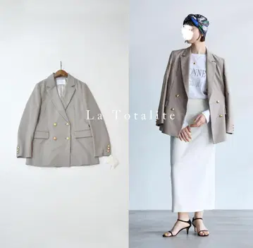 새상품 2024AW La Totalite T/W 더블 브레스트 자켓