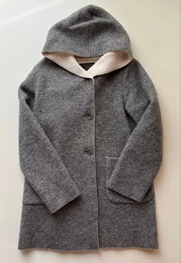 URBAN RESEARCH DOORS 그레이 보아 안감 코트 도어즈