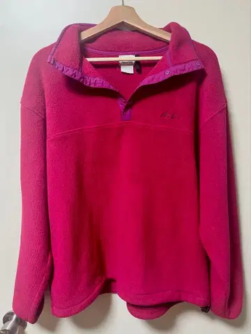L.L.Bean 핑크 플리스 자켓 하프 지퍼