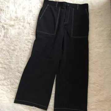 ZARA 블랙 와이드 팬츠 LL