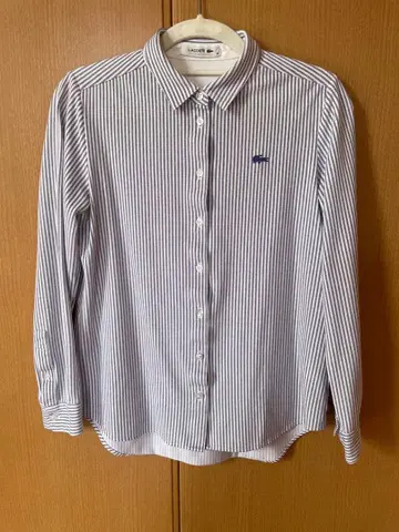 LACOSTE 스트라이프 긴팔 셔츠 여성용