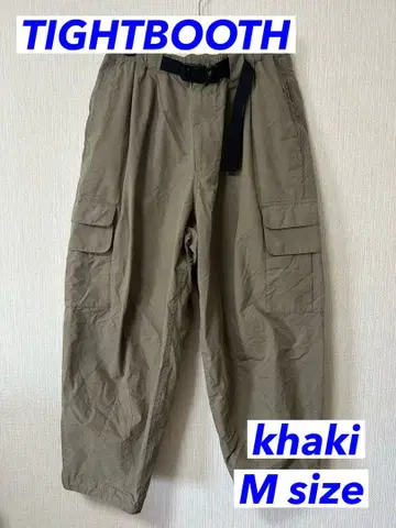TIGHTBOOTH 와이드 카고 팬츠 M 사이즈 카키