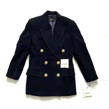 90s 빈티지 VICKY 골드 버튼 더블 브레스트 자켓