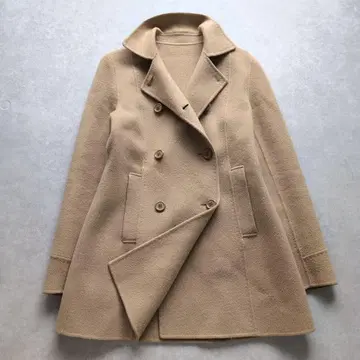새상품급 23구 ONWARD 울 캐시미어 더블 페이스 코트 카멜