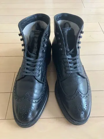 [새상품급] ALDEN 알든 윙 칩 부츠 6 1/2 레지나 카프 블랙