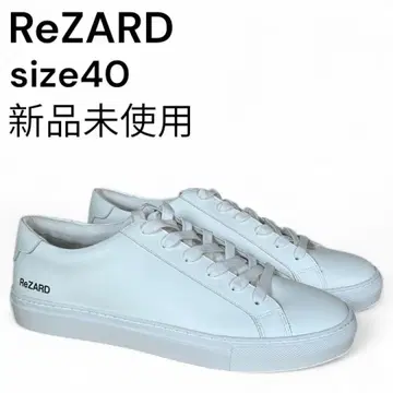 ReZARD 화이트 가죽 스니커즈 size40 미사용 새상품