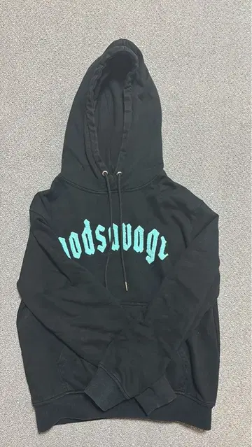 블랙 후드티 & 팬츠 세트