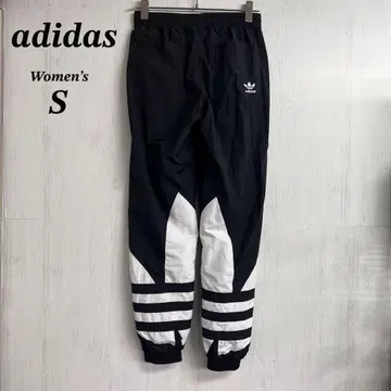 아디다스 오리지널 트랙 팬츠 S 여성용 블랙 자수 로고