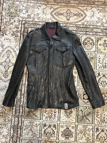 큐지 마루야마 블랙 가죽 자켓