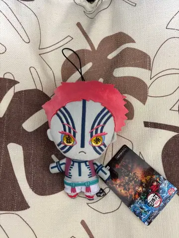 귀멸의 칼날 라운드 원 한정판 봉제 인형 아카자 3