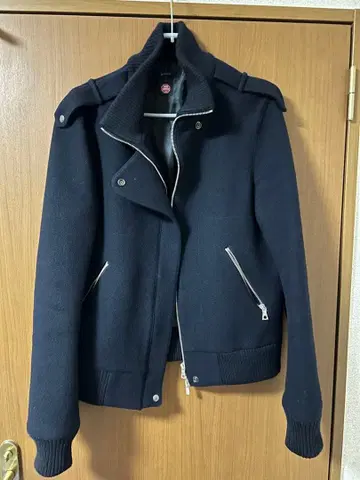 네이비 더블 지퍼 자켓