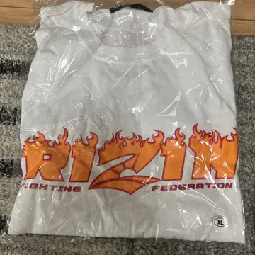 RIZIN 불꽃 로고 T셔츠 XL