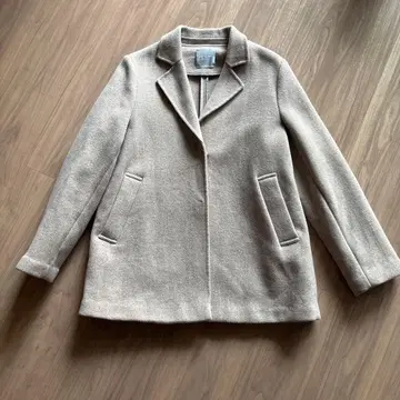 GARE DE LYON 베이지 울 피코트