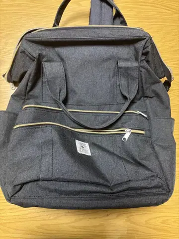 그레이 마더백 2개 포켓 부착