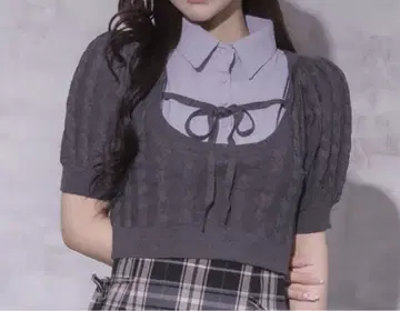 pium 레이어드 케이블 니트 pium