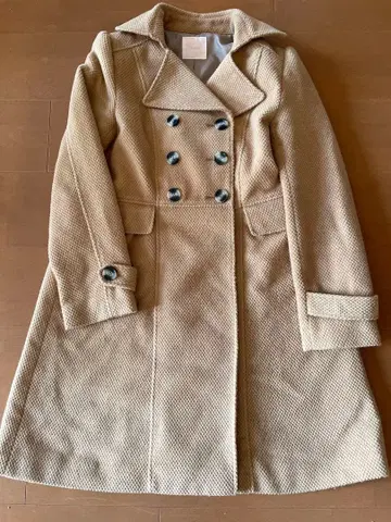 베이지 코트 더블 브레스트 9호