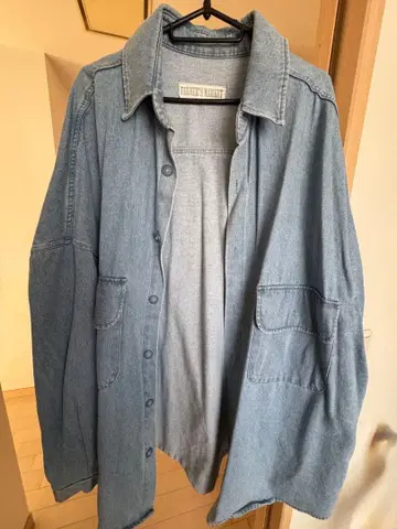 정국 착용 FARMER'S MARKET 라이트 블루 데님 자켓