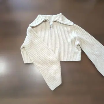 완판템 스타일 미키서 카라 부착 W 지퍼 가디건