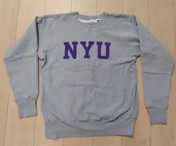 챔피온 리버스 위브 빨간색 택 XL NYU 빨간색 단독 미국제 그레이