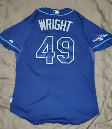 MLB 실사용 웨슬리 라이트 구단 지급 유니폼 레이즈