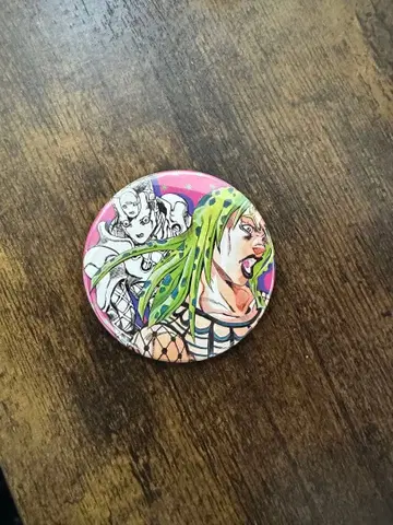 아라키 히로히코 원화전 죠죠전 디아볼로 캔뱃지 황금의 바람